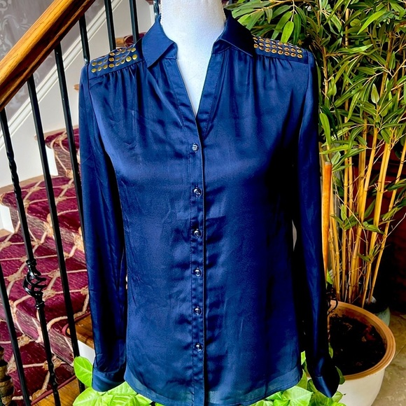 Outback Red extra small ladies vintage navy with gold embellishment on shoulder - Picture 2 of 15